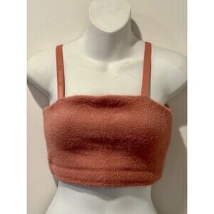 Gymshark x Whitney Simmons Eyelash Knit Bandeau Canyon Red Size M EUC!!!